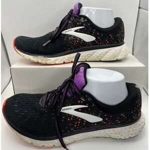Brooks‎ Glycerin 17 Running Shoes Women's Size 9 Black Purple Cushion Athletic